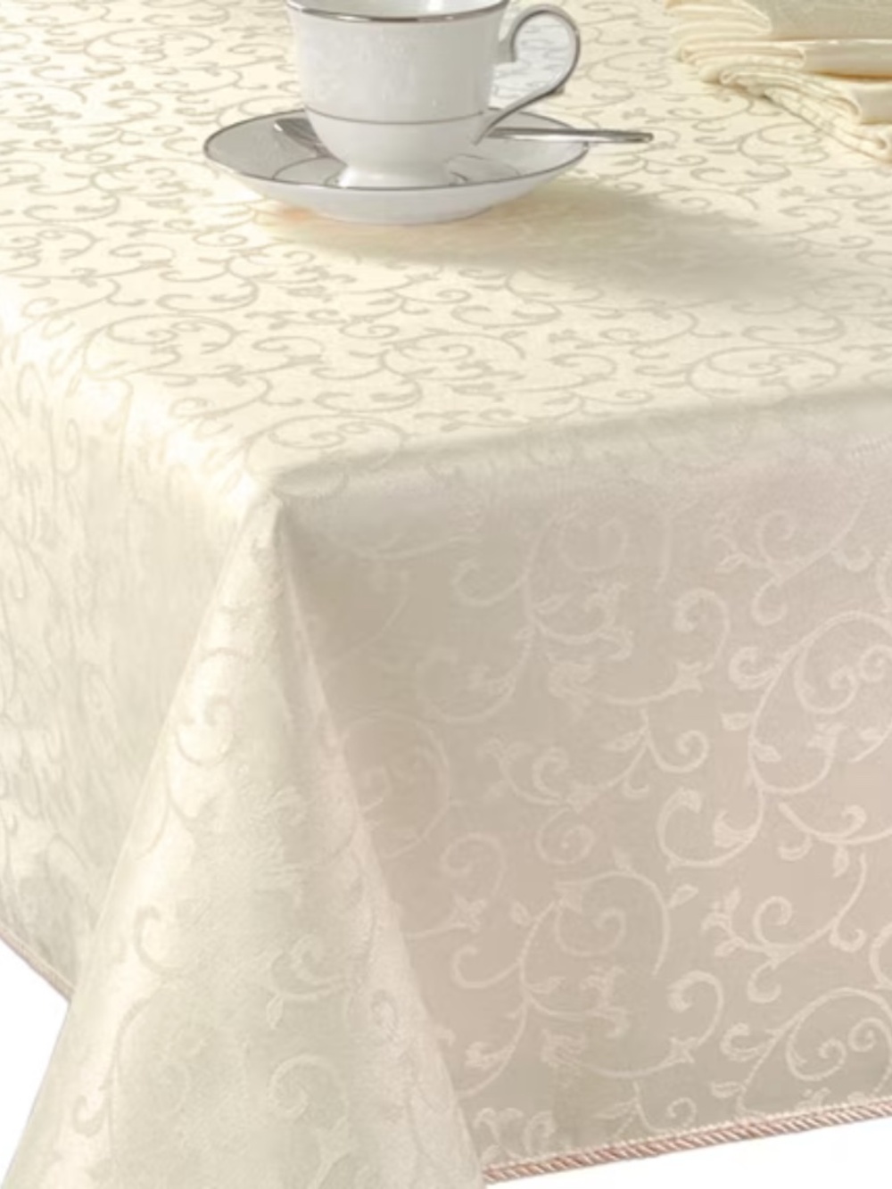 Lenox Opal Innocence Tablecloth 120" L x 60" W